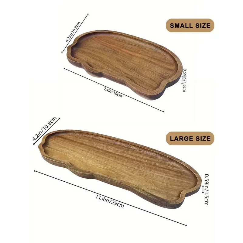Tray - Wooden Decorative Round