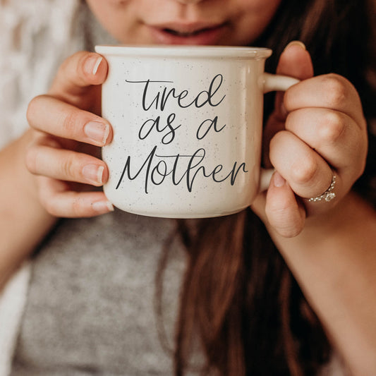 Tired As A Mother Coffee Mug 14.5oz Ceramic Funny Mom Gift