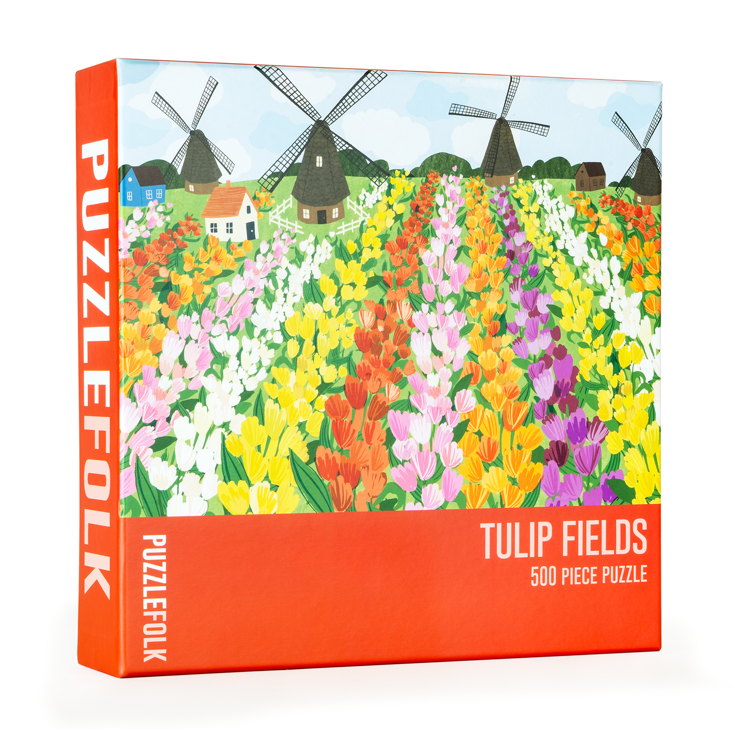 Tulip Fields 500 Piece Jigsaw Puzzle | Puzzlefolk
