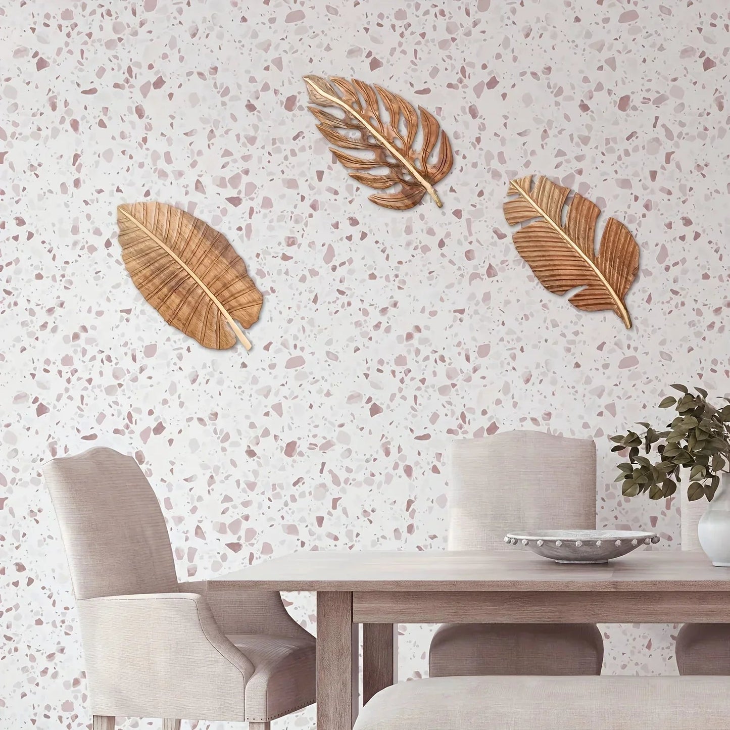 Wall Art - Rustic Mango Wood Leaf