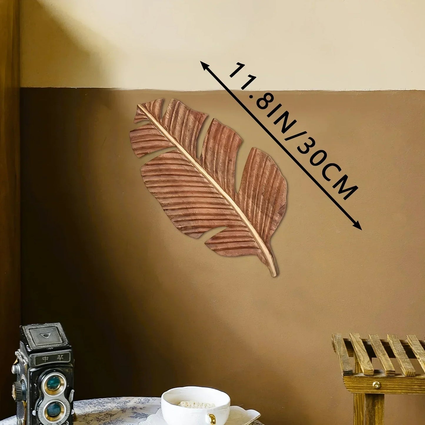 Wall Art - Rustic Mango Wood Leaf