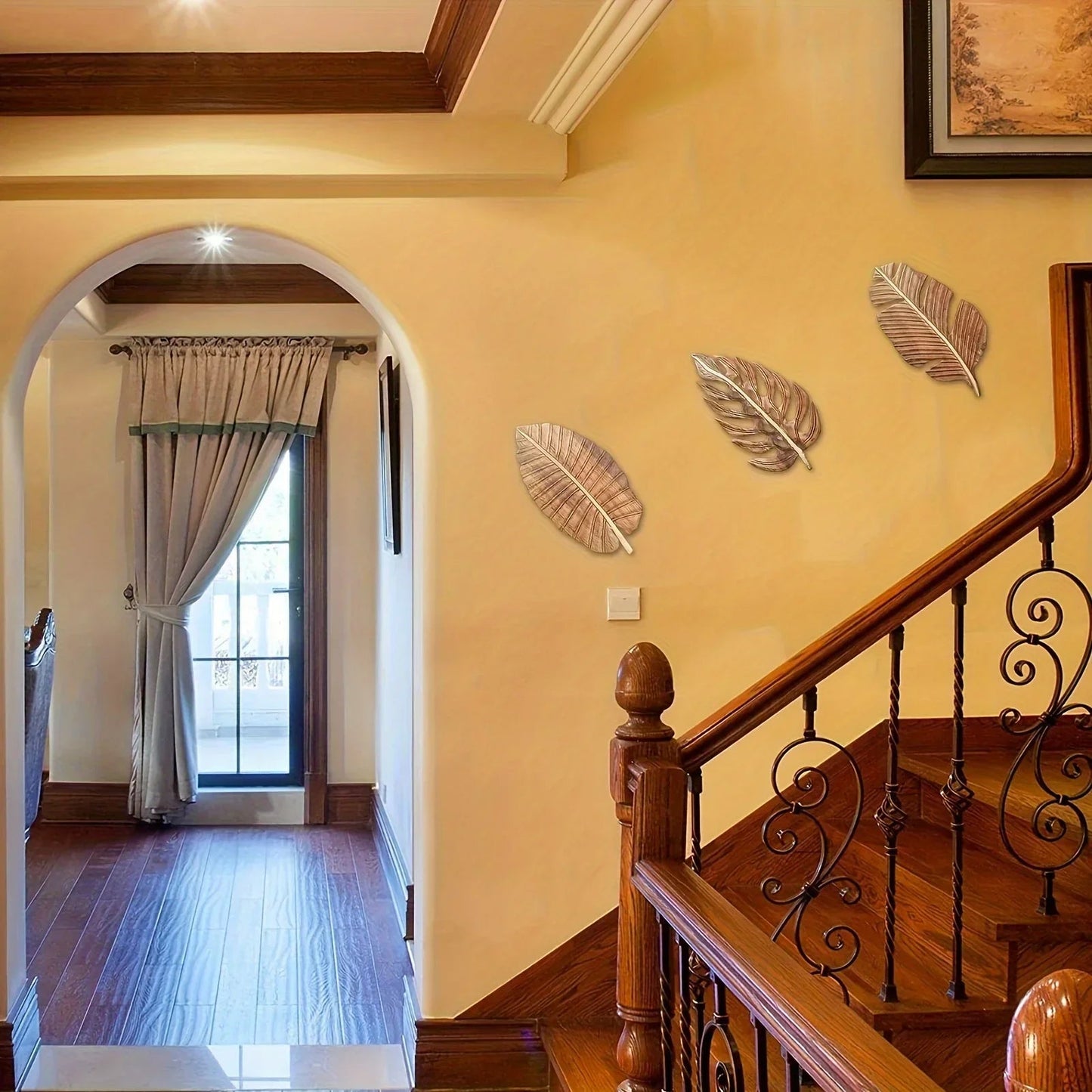 Wall Art - Rustic Mango Wood Leaf