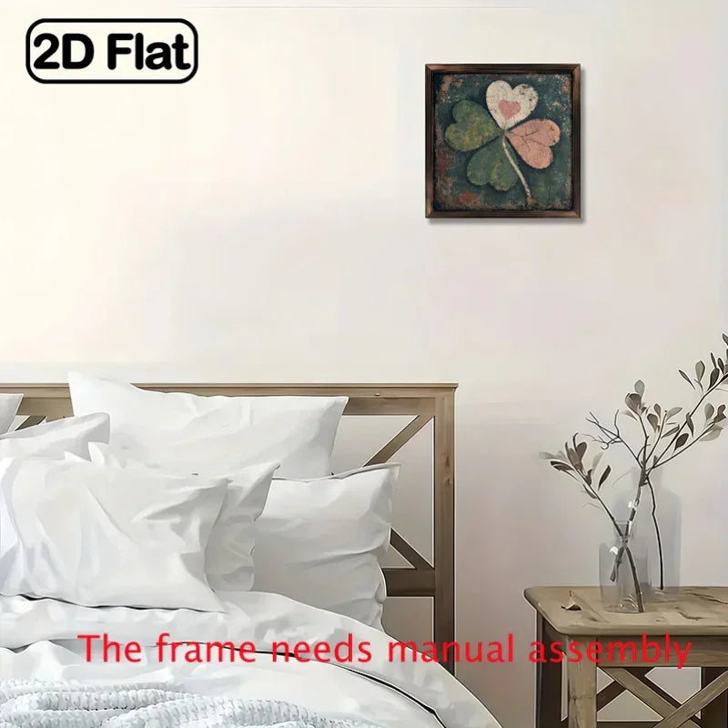 Wall Art - Vintage Wooden 8x8 Inch