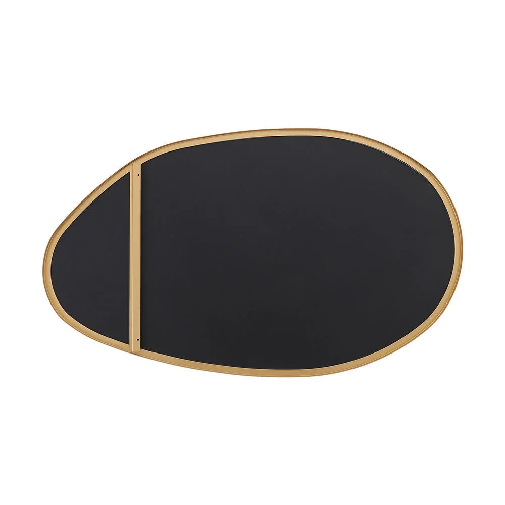 Wall Mirror - Round Gold Metal