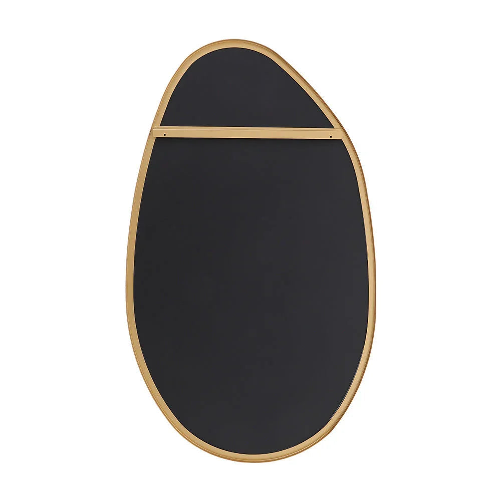 Wall Mirror - Round Gold Metal