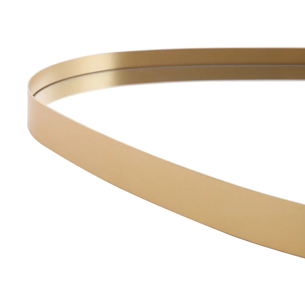 Wall Mirror - Round Gold Metal