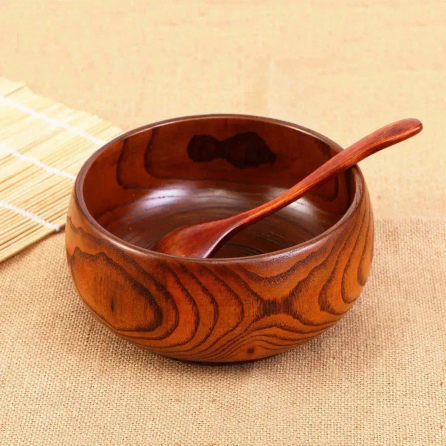 Wooden Bowl Made from Natural Wood Material