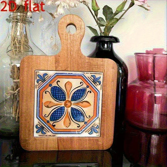Wooden Heat-Resistant Pads - Floral Vintage