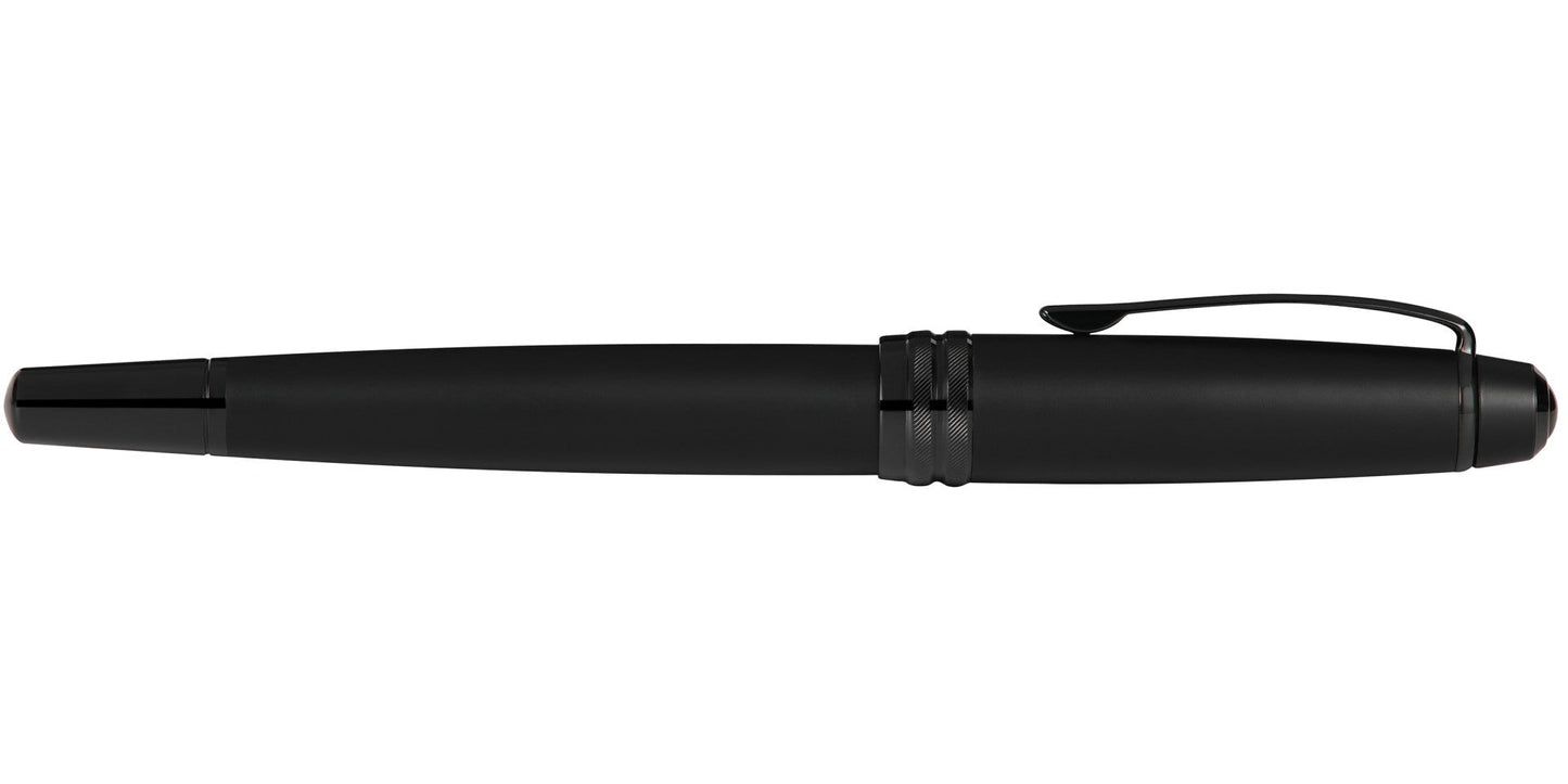Bailey™ Matte Black Lacquer Stainless Steel Extra-Fine Nib Fountain Pen